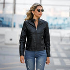 Ladies Jacket | Tailored Fit with Modern Stand-Up Collar | S&W - 5 - Stylewhipped