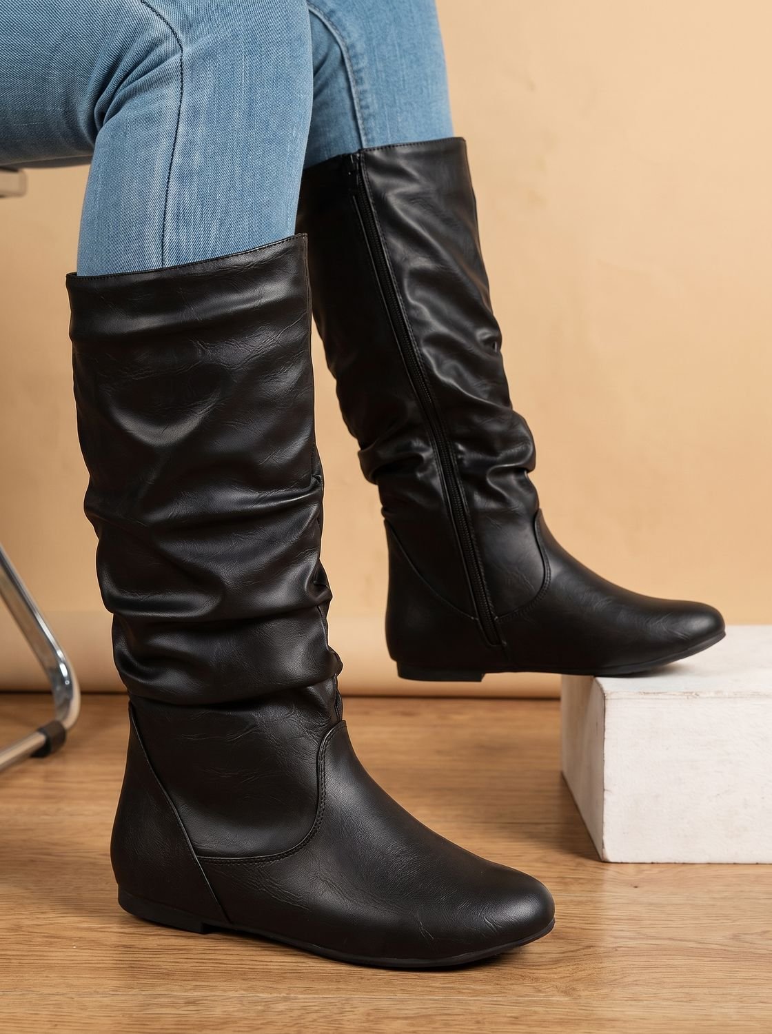 Slouchy Boots for Women | Effortless Chic Style | S&W - 3 - Stylewhipped
