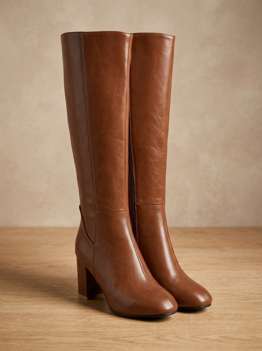 Knee-High Heeled Boots for Women | Chic Block Heel Design | S&W - 3 - Stylewhipped