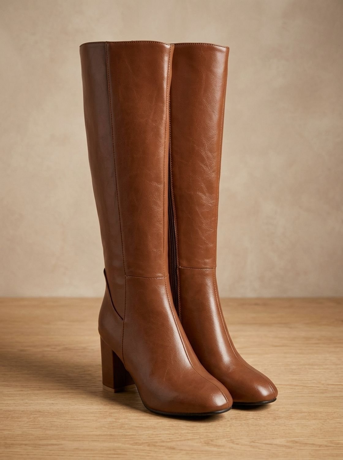 Knee-High Heeled Boots for Women | Chic Block Heel Design | S&W - 3 - Stylewhipped