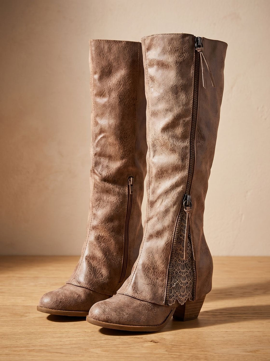 Knee High Boots for Women | Chic Side Zip Design | S&W - 1 - Stylewhipped