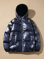 Puffer Jacket Women's with Hood and Zip Closure | S&W - 3 - Stylewhipped