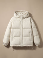 Puffer Jacket Women's Relaxed Fit with Hood | S&W - 2 - Stylewhipped