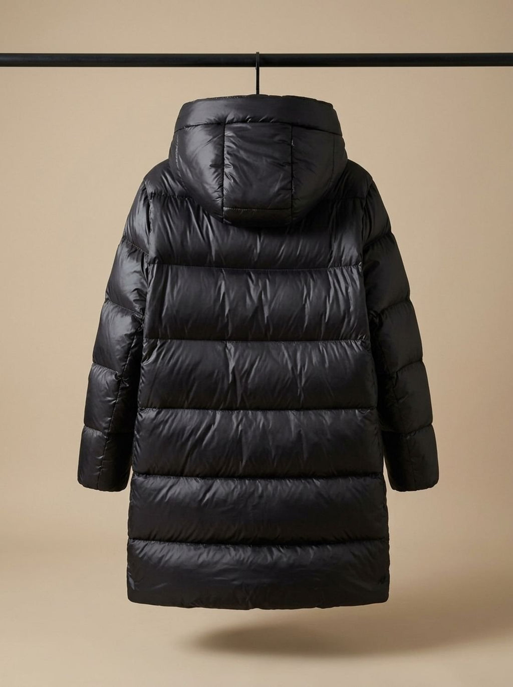 Long-Line Women's Puffer Coat with Hood and Flattering Silhouette | S&W - 4 - Stylewhipped