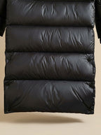 Long-Line Women's Puffer Coat with Hood and Flattering Silhouette | S&W - 5 - Stylewhipped
