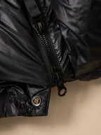 Long-Line Women's Puffer Coat with Hood and Flattering Silhouette | S&W - 10 - Stylewhipped