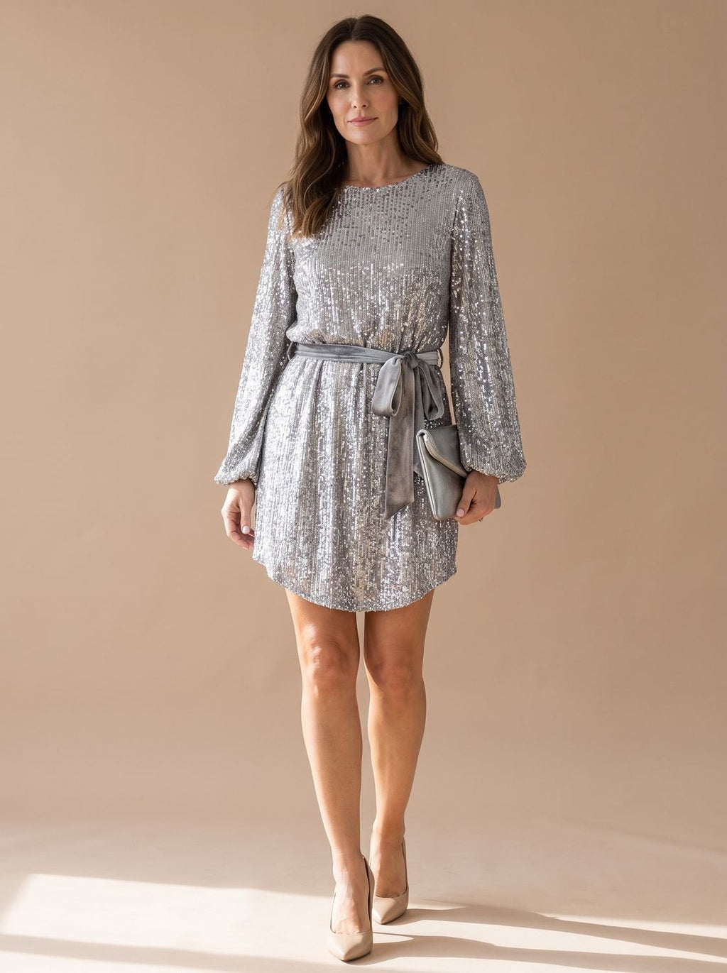 Mini Dress Women's Flattering A-Line Silhouette with Tie Waist | S&W - 1 - Stylewhipped