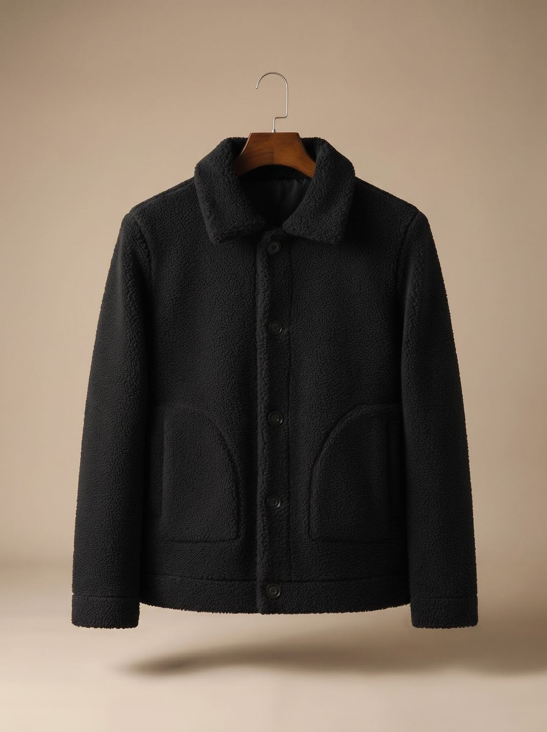 Women's Casual Jacket with Button Front and Pockets - 1 - Stylewhipped
