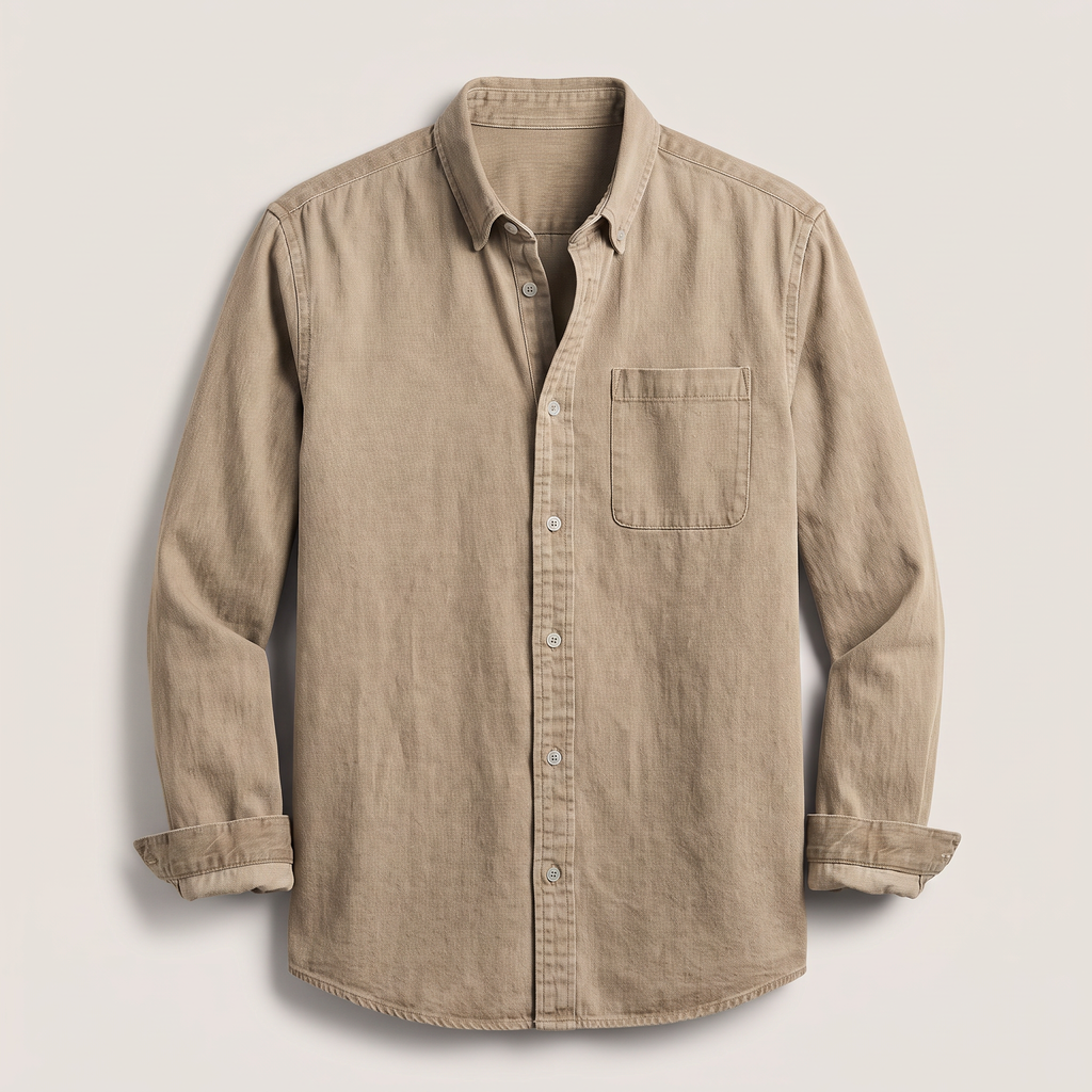 Men's Shirt with Pocket - Classic Fit and Timeless Style - 2 - Stylewhipped