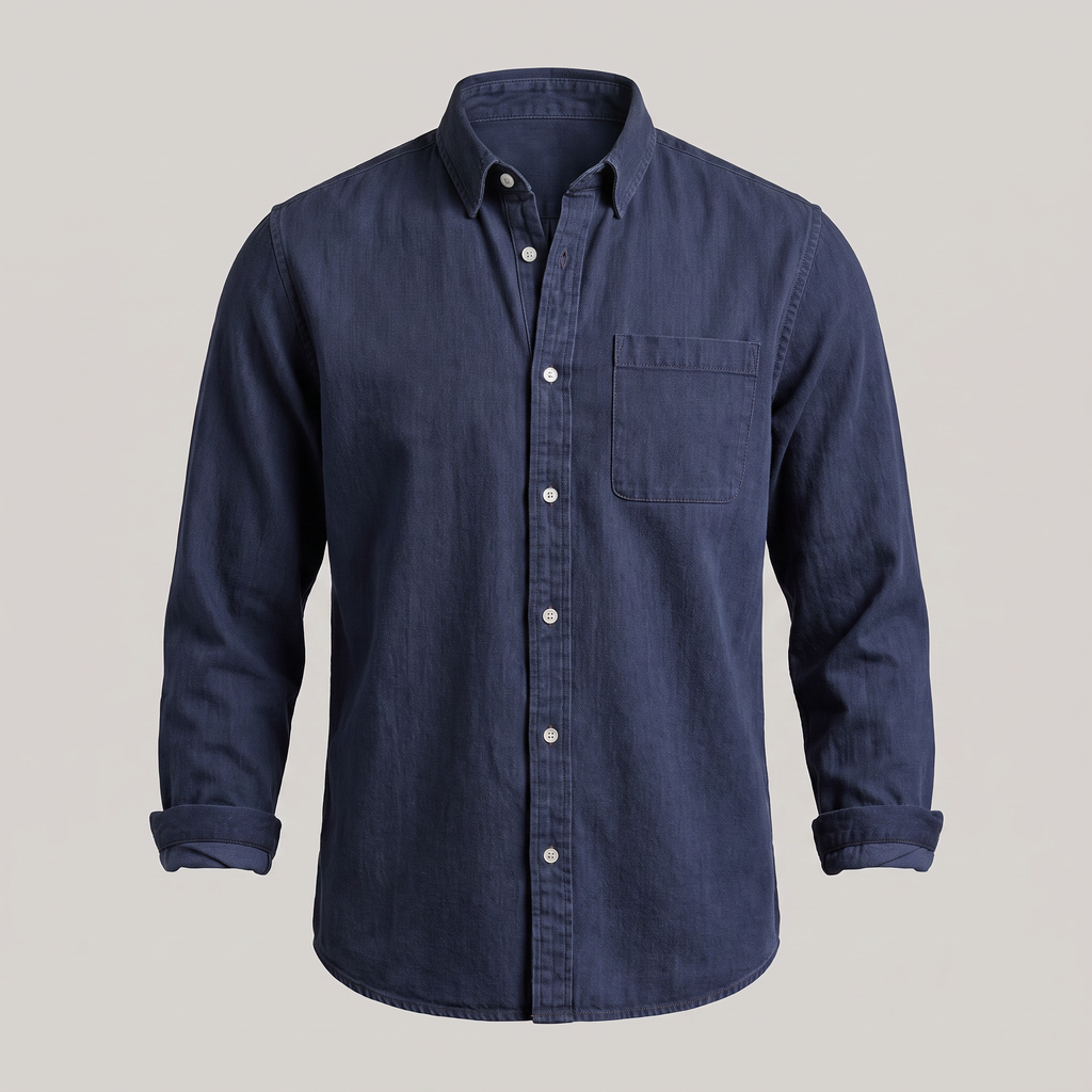 Men's Shirt with Pocket - Classic Fit and Timeless Style - 3 - Stylewhipped