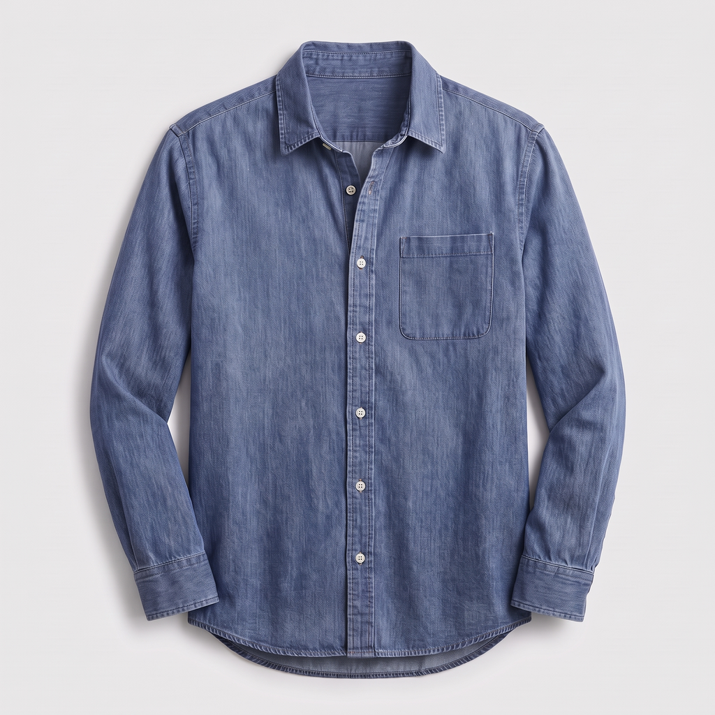 Men's Shirt with Pocket - Classic Fit and Timeless Style - 4 - Stylewhipped