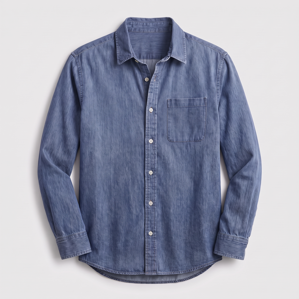 Men's Shirt with Pocket - Classic Fit and Timeless Style - 4 - Stylewhipped