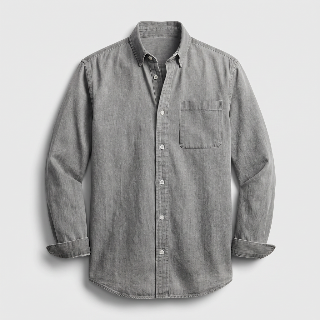 Men's Shirt with Pocket - Classic Fit and Timeless Style - 6 - Stylewhipped