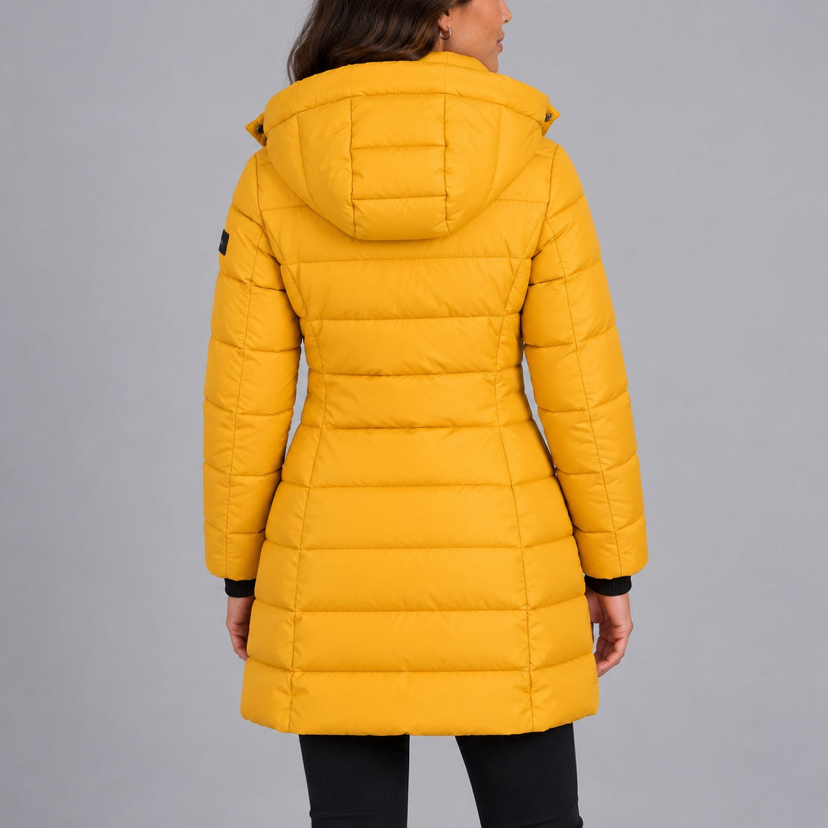 Puffer Coat Women's Long Hooded Zip Up with Pockets - 6 - Stylewhipped