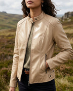Women's Jacket with Tailored Fit and Stand-Up Collar - 2 - Stylewhipped