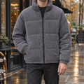 Padded Jacket for Women - Zip-Up with Stand Collar and Relaxed Fit - 1 - Stylewhipped