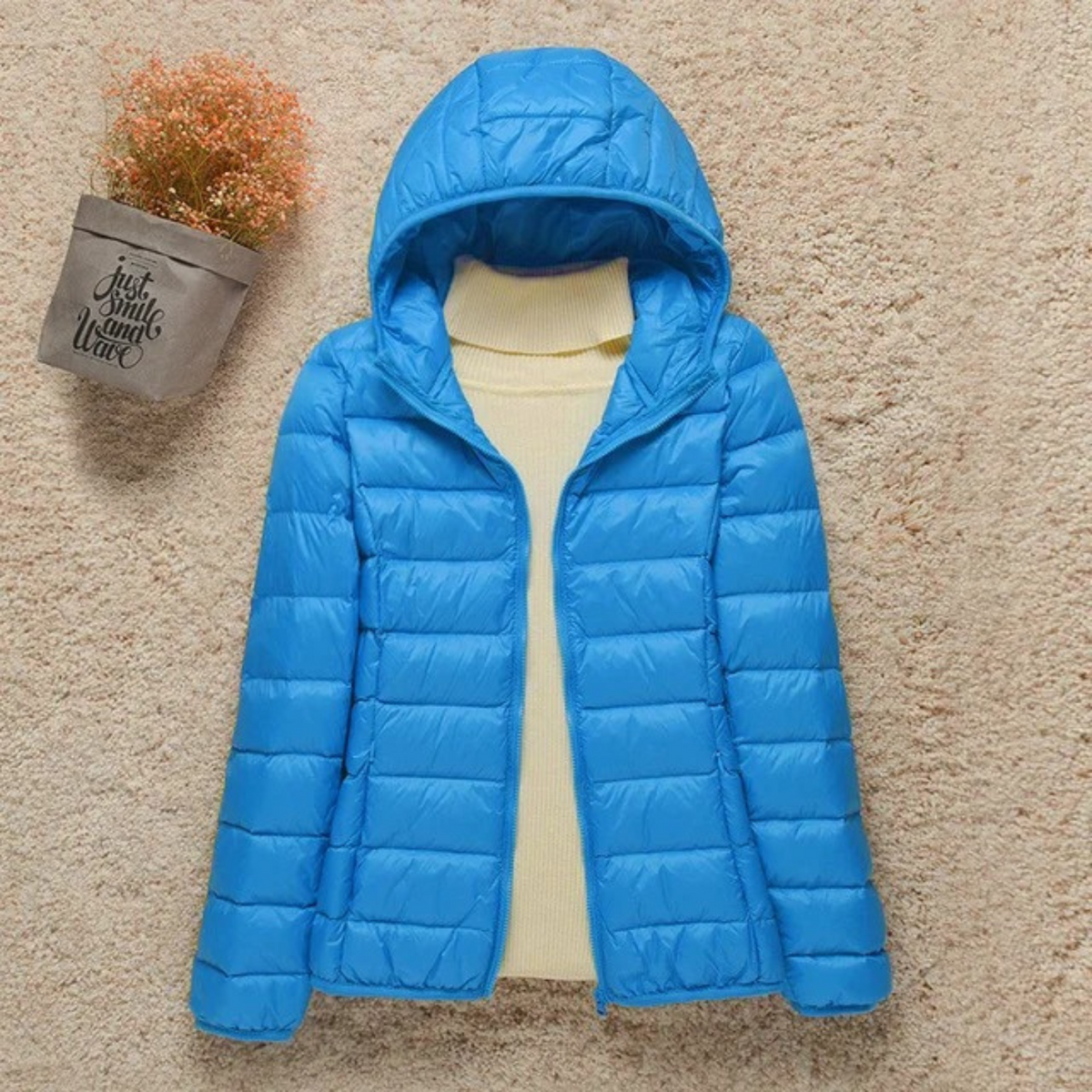 Puffer Jacket Women's Hooded Lightweight Casual Warmth - 4 - Stylewhipped