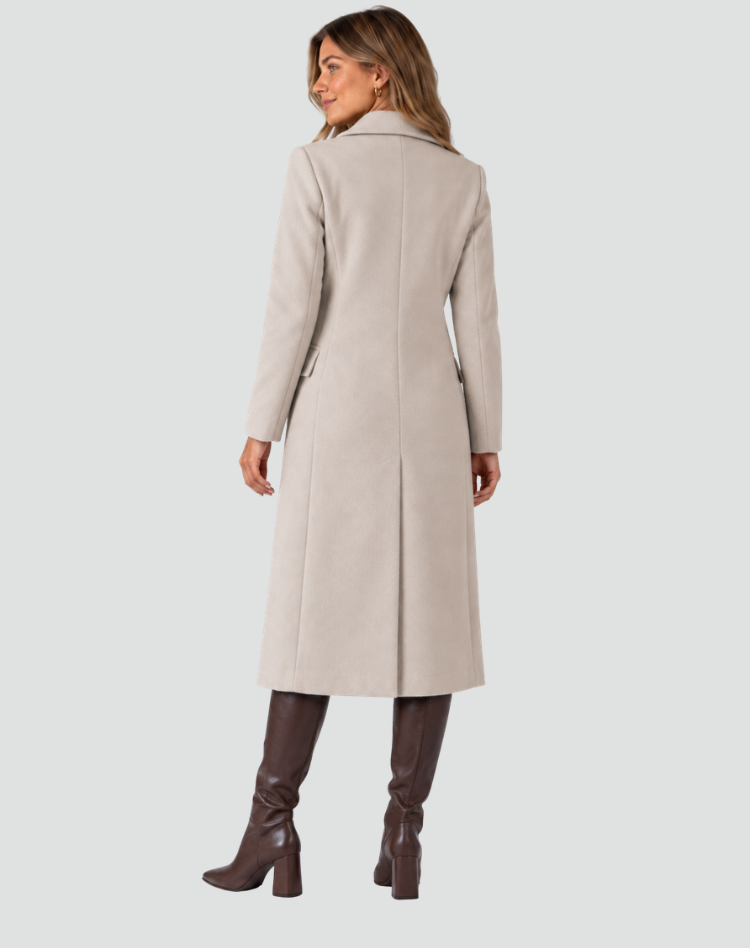 Double Breasted Coat Women's Tailored Fit with Elegant Buttons - 11 - Stylewhipped