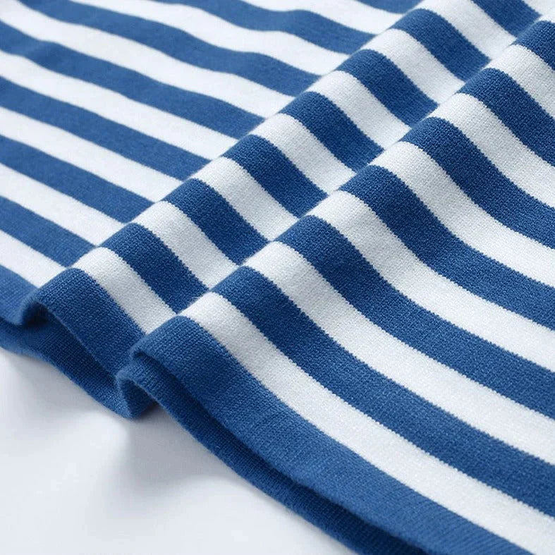 Striped Pullover Women's Long Sleeve Top | S&W - 6 - Stylewhipped