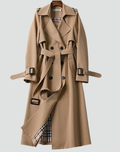 Women's Classic Trench Coat | Timeless Double-Breasted Design | S&W - 3 - Stylewhipped