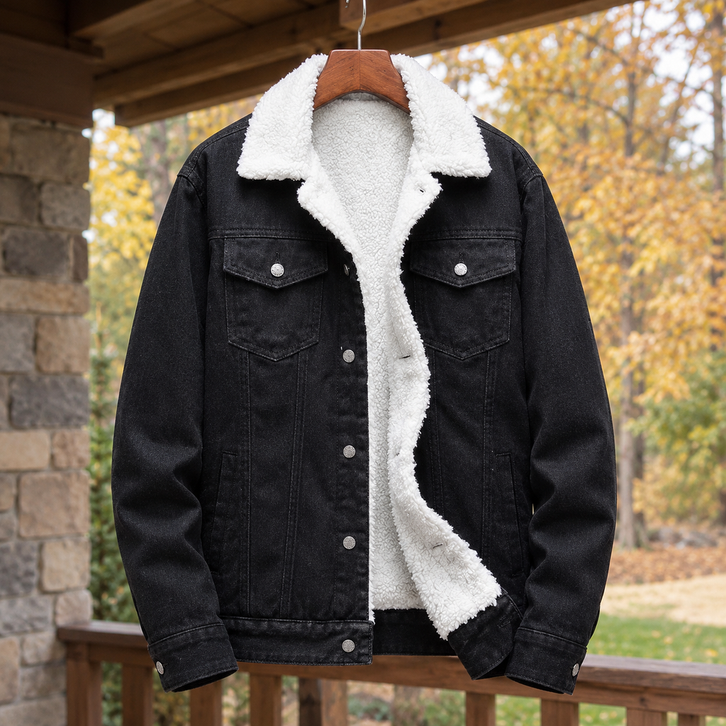Women's Denim Jacket with Sherpa Lining | S&W - 1 - Stylewhipped