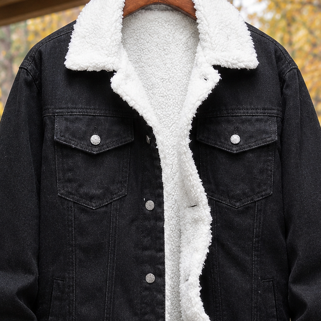 Women's Denim Jacket with Sherpa Lining | S&W - 2 - Stylewhipped