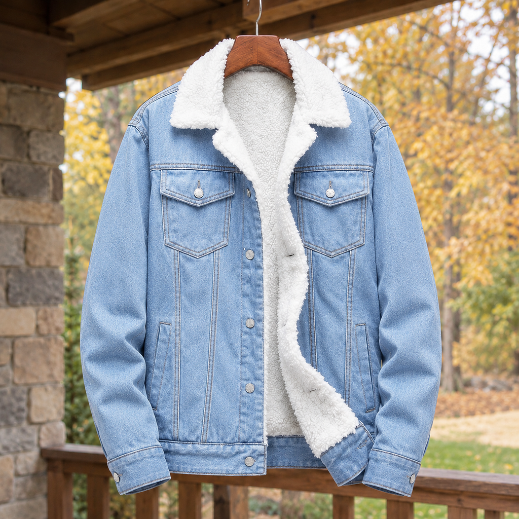 Women's Denim Jacket with Sherpa Lining | S&W - 3 - Stylewhipped
