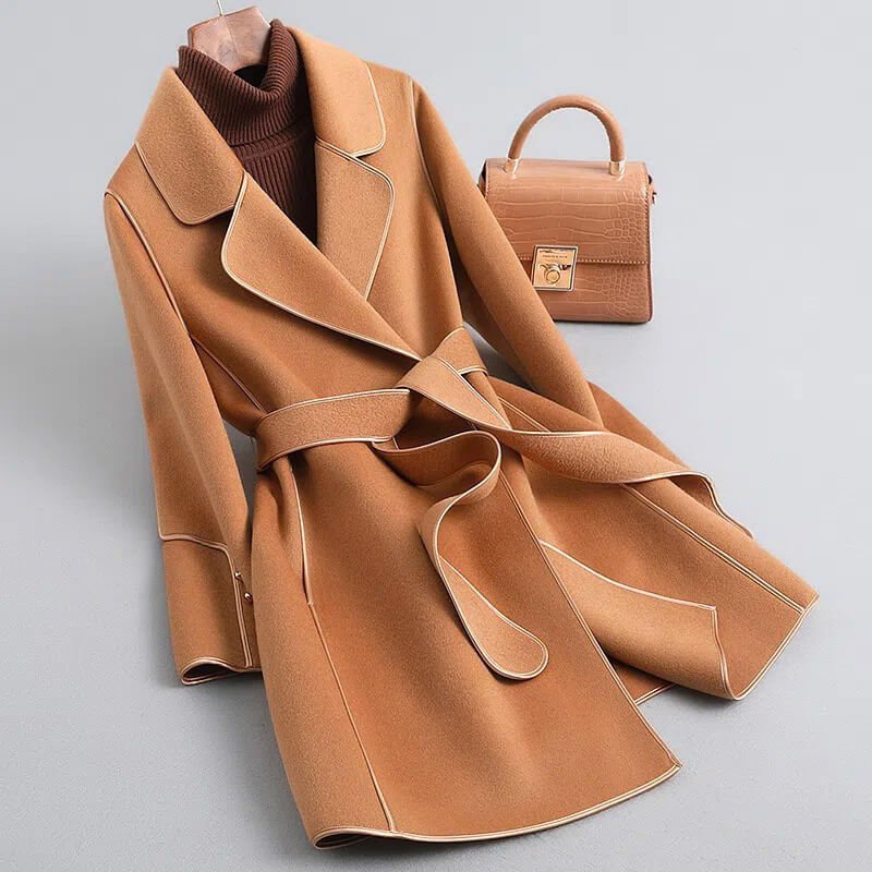 Belted Trench Coat Women's Tailored Design with Statement Buttons | S&W - 1 - Stylewhipped