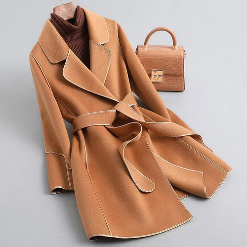 Belted Trench Coat Women's Tailored Design with Statement Buttons | S&W - 1 - Stylewhipped