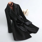 Belted Trench Coat Women's Tailored Design with Statement Buttons | S&W - 5 - Stylewhipped