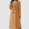 Double-Breasted Women's Coat with Tailored Fit and Elegant Silhouette - 1 - Stylewhipped