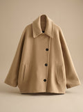 Oversized Women's Coat with Chic Double-Breasted Design - 13 - Stylewhipped