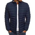Men's Padded Jacket - Slim Fit - High Collar - Ideal for Layering - 3 - Stylewhipped