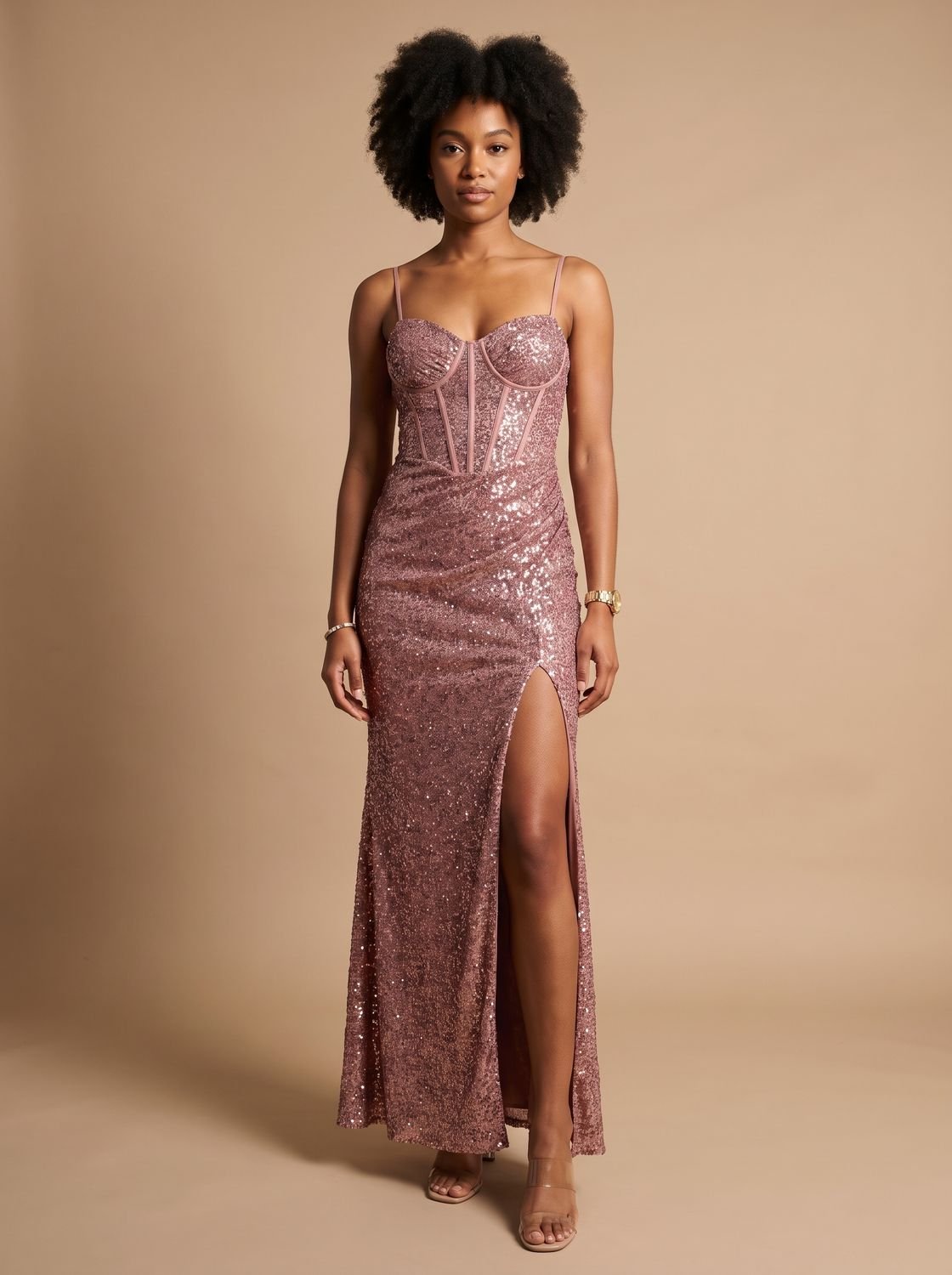 Evening Dress Women's Fitted Silhouette with Heart-Shaped Neckline - 5 - Stylewhipped
