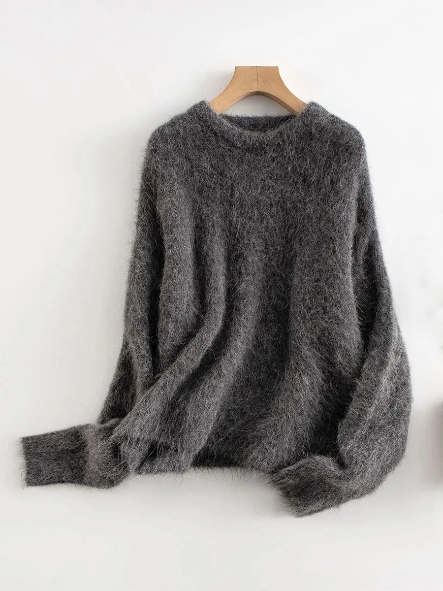 Casual Women's Pullover with Round Neckline and Relaxed Fit - 2 - Stylewhipped