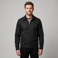 Men's Zip-Up Jacket with Tailored Collar and Relaxed Fit - 7 - Stylewhipped