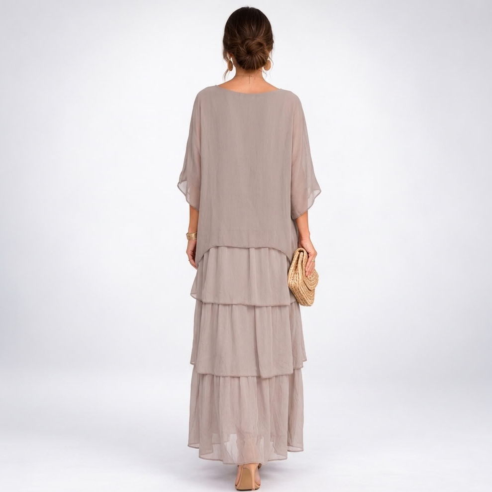 Maxi Dress for Women with Tiered Design and Flattering Silhouette - 2 - Stylewhipped