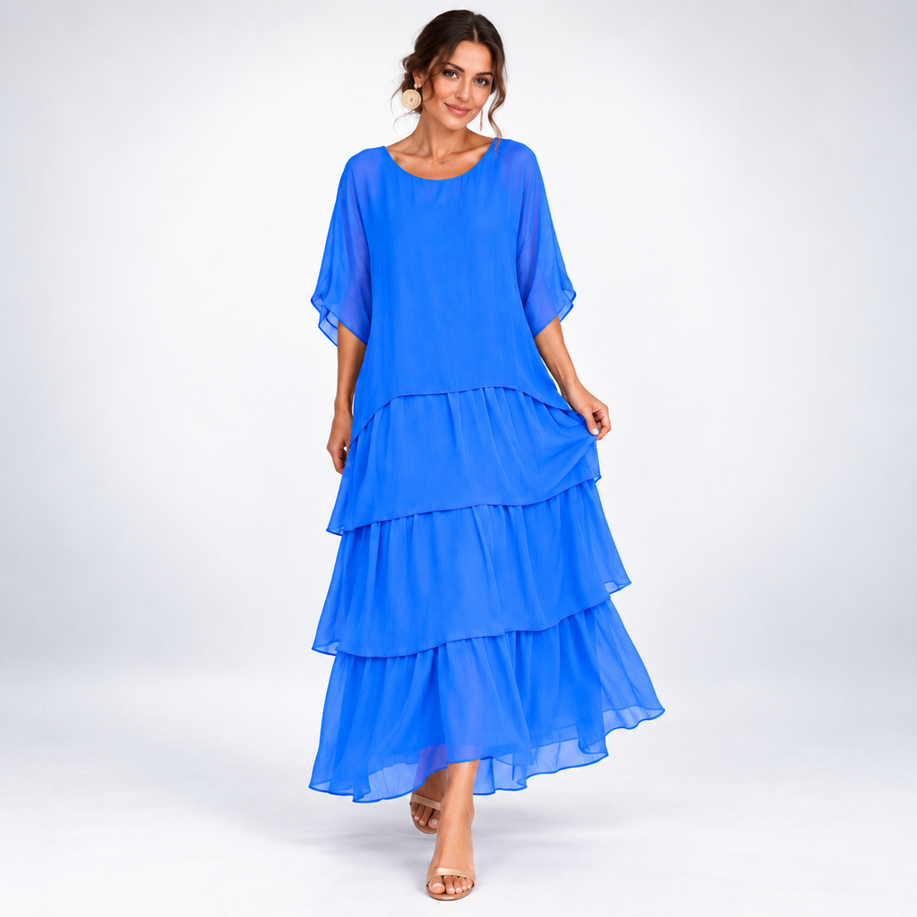 Maxi Dress for Women with Tiered Design and Flattering Silhouette - 8 - Stylewhipped