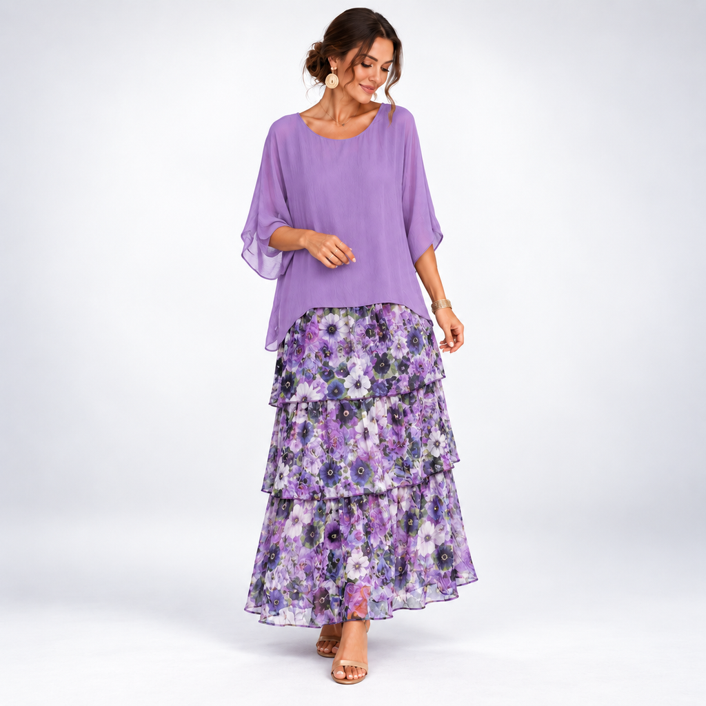 Maxi Dress for Women with Tiered Design and Flattering Silhouette - 10 - Stylewhipped
