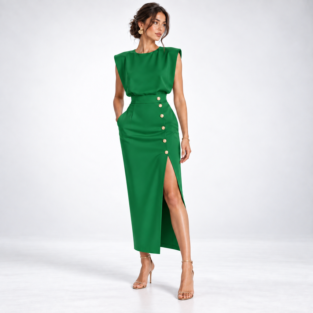 Maxi Dress for Women with Elegant Cut and Side Slit - 7 - Stylewhipped