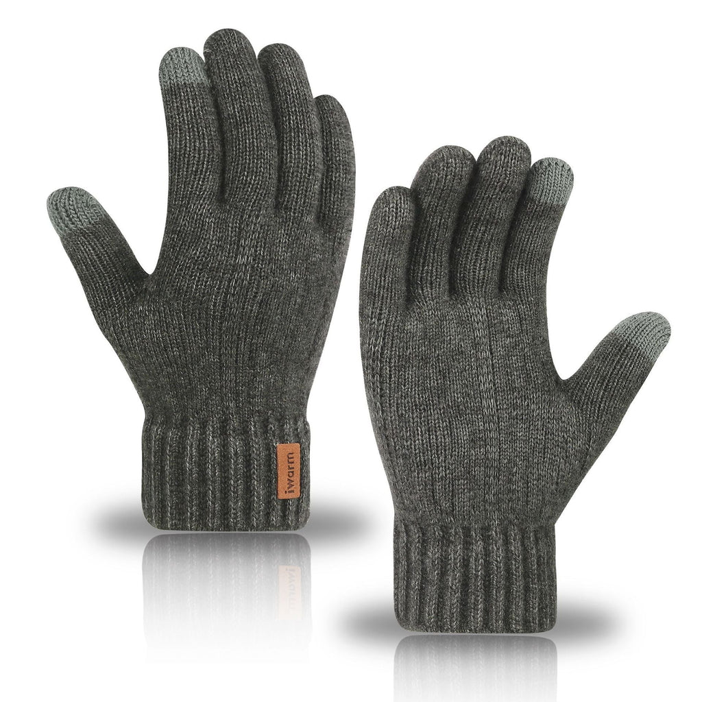 Women's Touchscreen Gloves in Navy with Warm Design - 4 - Stylewhipped