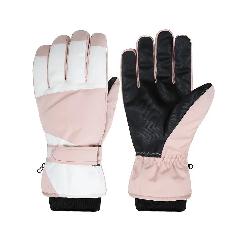 Stylish Women's Winter Gloves with Chic Colour Block Design - 1 - Stylewhipped