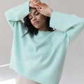Oversized Women's Pullover with Ribbed Hem and Long Sleeves - 4 - Stylewhipped