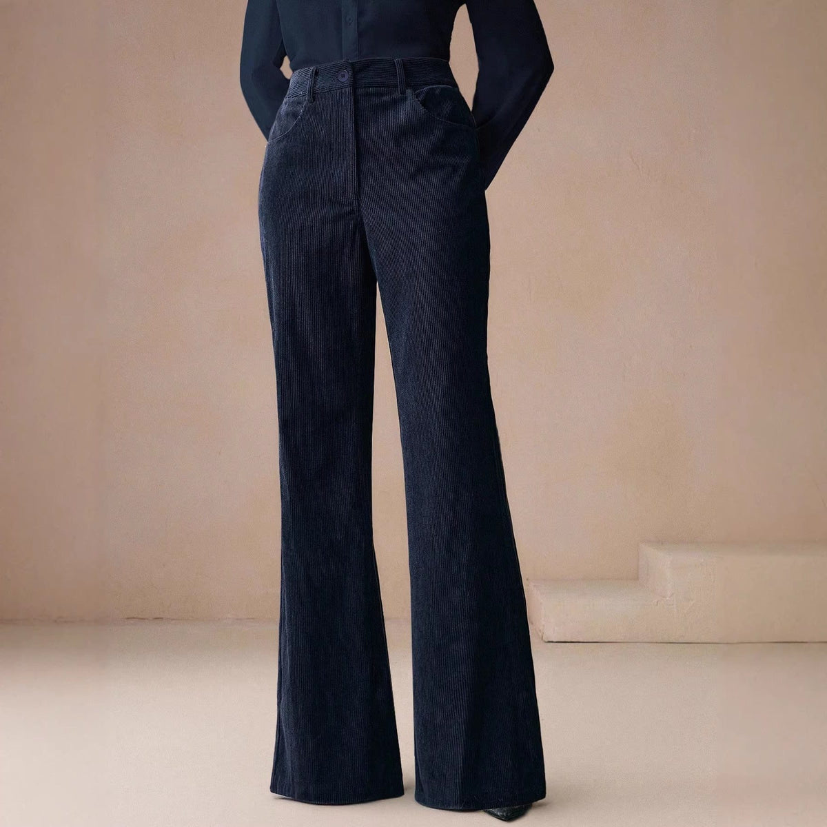 Wide Leg Trousers for Women with High-Waisted Fit - 3 - Stylewhipped
