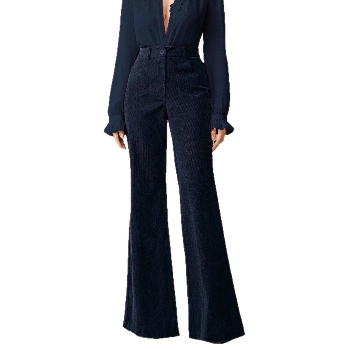 Wide Leg Trousers for Women with High-Waisted Fit - 5 - Stylewhipped