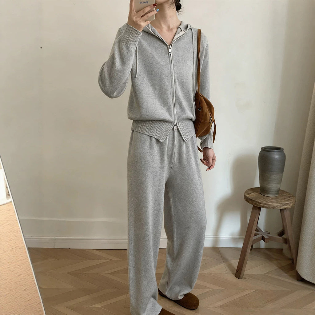 Lounge Set Women's Relaxed Fit with Hood for Effortless Style - 2 - Stylewhipped