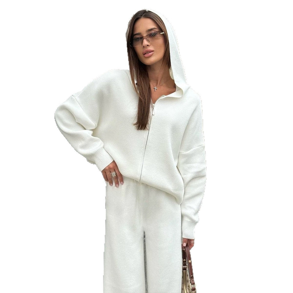 Lounge Set Women's Relaxed Fit with Hood for Effortless Style - 3 - Stylewhipped