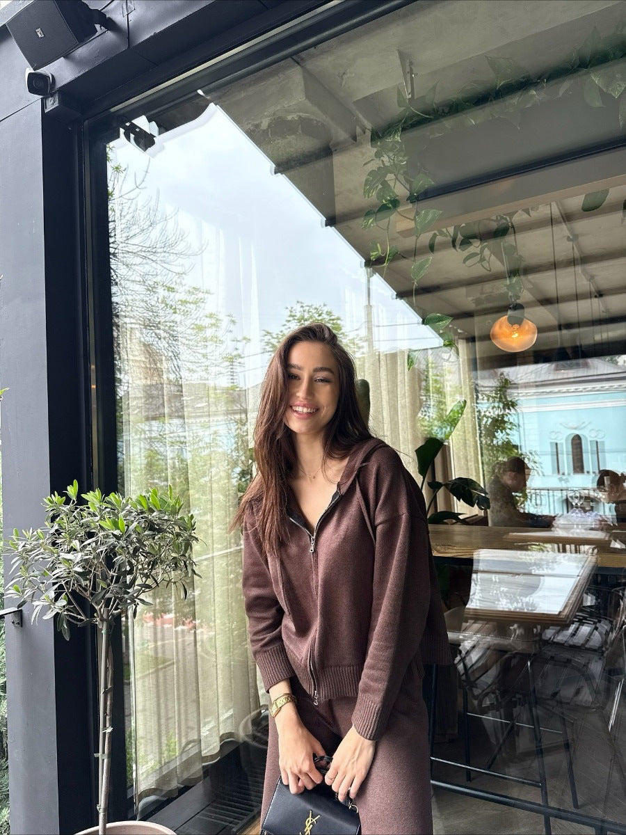 Lounge Set Women's Relaxed Fit with Hood for Effortless Style - 9 - Stylewhipped