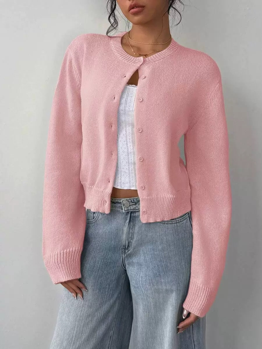 Cardigan Women Long Sleeve Button Front Soft Fit - 5 - Stylewhipped