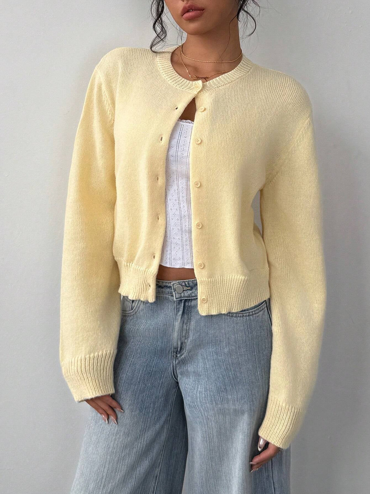 Cardigan Women Long Sleeve Button Front Soft Fit - 6 - Stylewhipped
